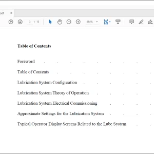 Cat BUCYRUS X-4113 TRANSDUCER BASED LUBRICATION SYSTEM OPERATING INSTRUCTIONS MANUAL - PDF DOWNLOAD