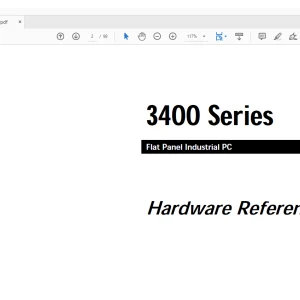 Cat Bucyrus 3400 Series Flat Panel Industrial PC Hardware Reference Manual BI619355 - PDF DOWNLOAD