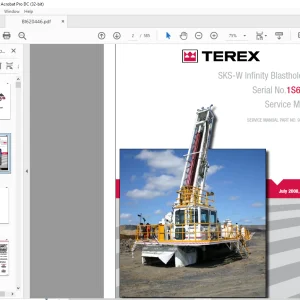 Cat Bucyrus 345 Hydra-Trac® Hydraulic Track Drill Service Manual PN 419395 - PDF DOWNLOAD