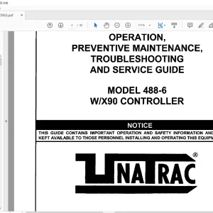 Cat Bucyrus 488-6 W-X 90 Controller Operation, Maintenance, Troubleshooting, Service Guide Manual BI620950 - PDF DOWNLOAD