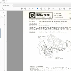 Cat Bucyrus Blowtorch IMP - III Blast Hole Drill Maintenance Instruction Manual BI009636 - PDF DOWNLOAD