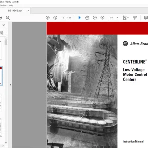 Cat Bucyrus CENTERLINE® Low Voltage Motor Control Centers Instruction Manual BI619368 - PDF DOWNLOAD