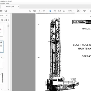 Cat Bucyrus Dresser M-2 Blast Hole Drill Maintenance & Operation Manual BI006137 - PDF DOWNLOAD