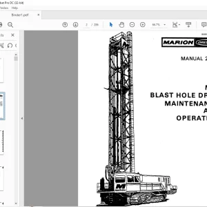 Cat Bucyrus Dresser M-2 Blast Hole Drill Maintenance & Operation Manual BI006196 - PDF DOWNLOAD