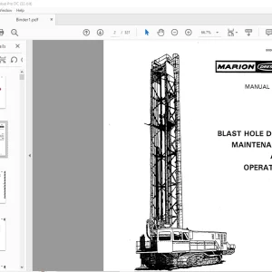 Cat Bucyrus Dresser M-2 Blast Hole Drill Maintenance & Operation Manual BI006198 - PDF DOWNLOAD