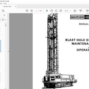 Cat Bucyrus Dresser M-3 Blast Hole Drill Maintenance & Operation Manual BI006154 - PDF DOWNLOAD