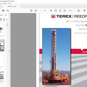 Cat Bucyrus SKF-15 Infinity Blasthole Drill Service Manual SN 1K68X15 - PDF DOWNLOAD