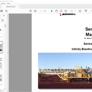 Cat Bucyrus Series SKSS Infinity Blasthole Drill Service Manual SN 1N67Y54 - PDF DOWNLOAD