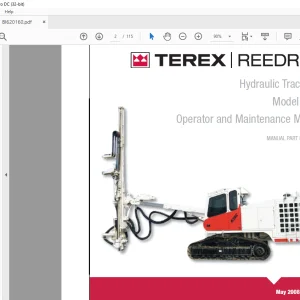 Cat Bucyrus Terex R30C Hydraulic Track Drill Operator & Maintenance Manual PN 435120 - PDF DOWNLOAD