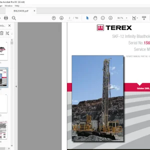 Cat Bucyrus Terex SKF-12 Infinity Blasthole Drill Service Manual SN 1S68A05 - PDF DOWNLOAD