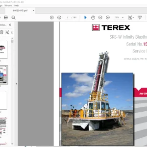 Cat Bucyrus Terex SKS-W Infinity Blasthole Drill Service Manual SN 1S66A08 - PDF DOWNLOAD