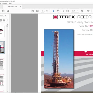 Cat Bucyrus Terex SKSS-13 Infinity Blasthole Drill Service Manual SN 1S67T07 - PDF DOWNLOAD