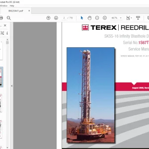 Cat Bucyrus Terex SKSS-16 Infinity Blasthole Drill Service Manual SN 1S67T74 - PDF DOWNLOAD