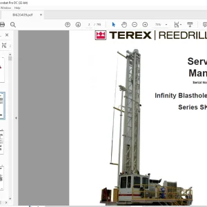 Cat Bucyrus Terex Series SKF-12 Infinity Blasthole Drill Service Manual SN 1D68E74 - PDF DOWNLOAD