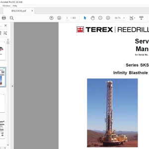 Cat Bucyrus Terex Series SKSS-15 Infinity Blasthole Drill Service Manual SN 1D67C80 - PDF DOWNLOAD