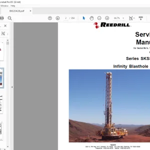 Cat Bucyrus Terex Series SKSS-15 Infinity Blasthole Drill Service Manual SN 1H67C05 & 1H67C43 - PDF DOWNLOAD