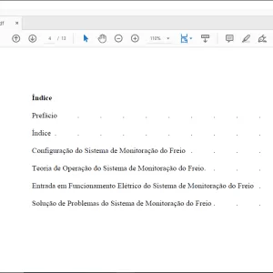 Cat Bucyrus X-4114 SISTEMA DE MONITORAÇÃO DO FREIO INSTRUÇÕES DE OPERAÇÃO MANUAL - PDF DOWNLOAD (Portuguese)