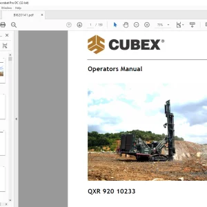 Cat CUBEX QXR 920 10233 Operator's Manual BI620141 - PDF DOWNLOAD