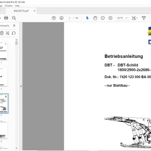 Cat DBT - DBT-Schild 18002900-2x2686-1500 Betriebsanleitung BI628570 - PDF DOWNLOAD (German)