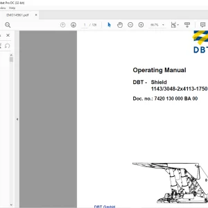 Cat DBT - Shield 1143/3048-2x4113-1750 Operating Manual EM014961-0 - PDF DOWNLOAD