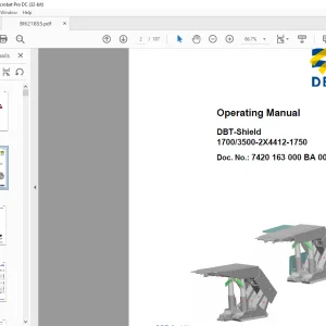 Cat DBT-Shield 1700/3500-2X4412-1750 Operating Manual BI621855 - PDF DOWNLOAD