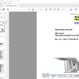Cat DBT shield 1920/4420-2/2x5655/1414-1825 Operating Manual EM026958-0 - PDF DOWNLOAD