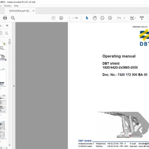 Cat DBT shield 1920/4420-2x5665-2050 Operating Manual EM026956-0 - PDF DOWNLOAD