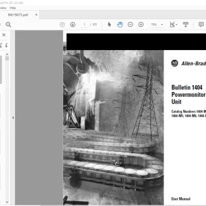 Cat Electric Rope Shovel Bulletin 1404 Power monitor 3000 Unit Allen-Bradley Rockwell Automation User Manual – PDF DOWNLOAD