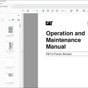 Cat FB110 Feeder Breaker Operation and Maintenance Manual BI001899 -  PDF DOWNLOAD