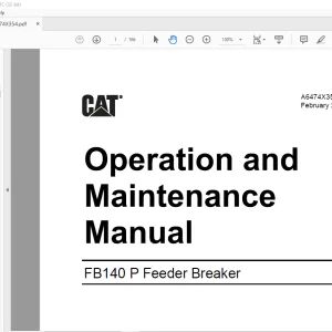 Cat FB140 P Feeder Breaker Operation and Maintenance Manual A6474X354 - PDF DOWNLOAD