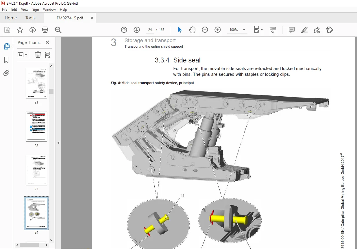 Cat Face-End Shield 2100 3800-2X6760-2050 Operating & Maintenance Manual SN ZZ700100 - ZZ700107 - PDF DOWNLOAD - Image 2