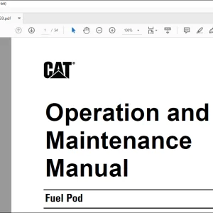 Cat Fuel Pod Operation and Maintenance Manual BI016359 - PDF DOWNLOAD