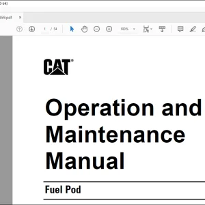 Cat Fuel Pod Operation and Maintenance Manual - PDF DOWNLOAD