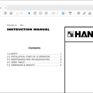 Cat Hankison HMD SERIES MEMBRANE COMPRESSED AIR DRYER INSTRUCTION MANUAL BI616862  - PDF DOWNLOAD
