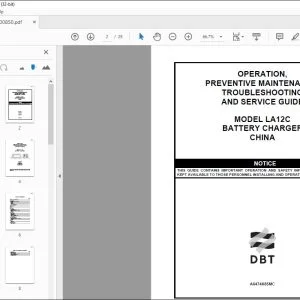 Cat LA12C Battery Charger Operation, Preventative Maintenance, Troubleshooting & Service Guide Manual BI000850 - PDF DOWNLOAD