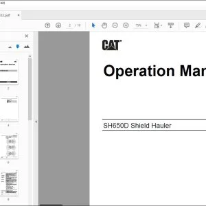 Cat SH650D Shield Hauler Operation Manual BI002302 - PDF DOWNLOAD