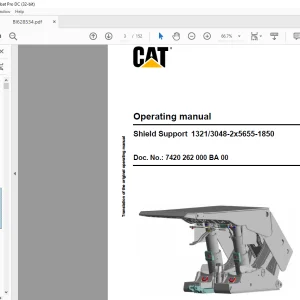 Cat Shield Support 1321/3048-2x5655-1850 Operating Manual - PDF DOWNLOAD