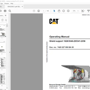 Cat Shield support 16263048-2X5341-2056 Operating Manual EM020621-0 - PDF DOWNLOAD