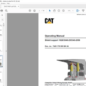 Cat Shield support 1626/3048-2X5340-2056 Operating Manual EM019481-0 - PDF DOWNLOAD