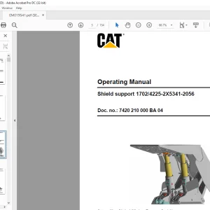 Cat Shield support 1702/4225-2X5341-2056 Operating Manual EM019541-0 – PDF DOWNLOAD