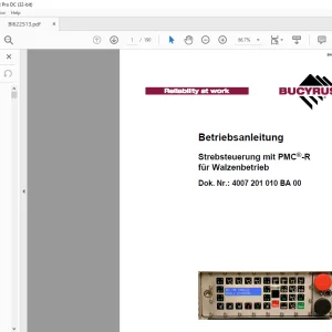 Cat Strebsteuerung mit PMC®-R für Walzenbetrieb Betriebsanleitung BI622513 - PDF DOWNLOAD (German)