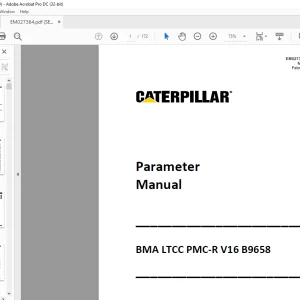 Caterpillar BMA LTCC PMC-R V16 B9658 Parameter Manual EM027364-00 - PDF DOWNLOAD