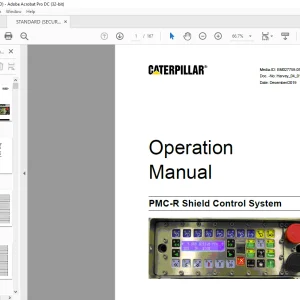 Caterpillar PMC-R Shield Control System Operation Manual EM027759-05 - PDF DOWNLOAD