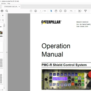 Caterpillar PMC-R Shield Control System Operation Manual EM029139 - PDF DOWNLOAD