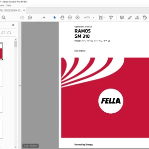 Fella RAMOS SM 310 FP FP-KC FP-RC FP-SL Disc mower Operator's Manual - PDF DOWNLOAD