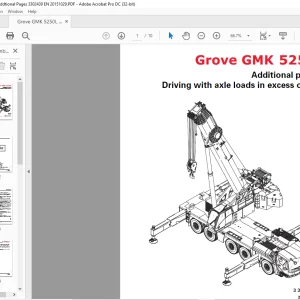 Grove Crane Additional pages Driving with axle loads in excess of 12 t 3302439 - PDF DOWNLOAD
