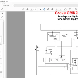 Grove Crane GMK 2035 Hydraulic Schematic Manual - PDF DOWNLOAD