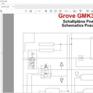 Grove Crane GMK 3050-1 Pneumatic Schematic Manual - PDF DOWNLOAD