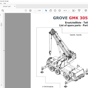 Grove Crane GMK 3055 Spare Parts Manual 3179574 - PDF DOWNLOAD