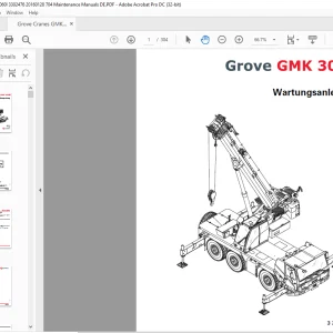 Grove Crane GMK 3060i Wartungsanleitung 3302476 - PDF DOWNLOAD (German)